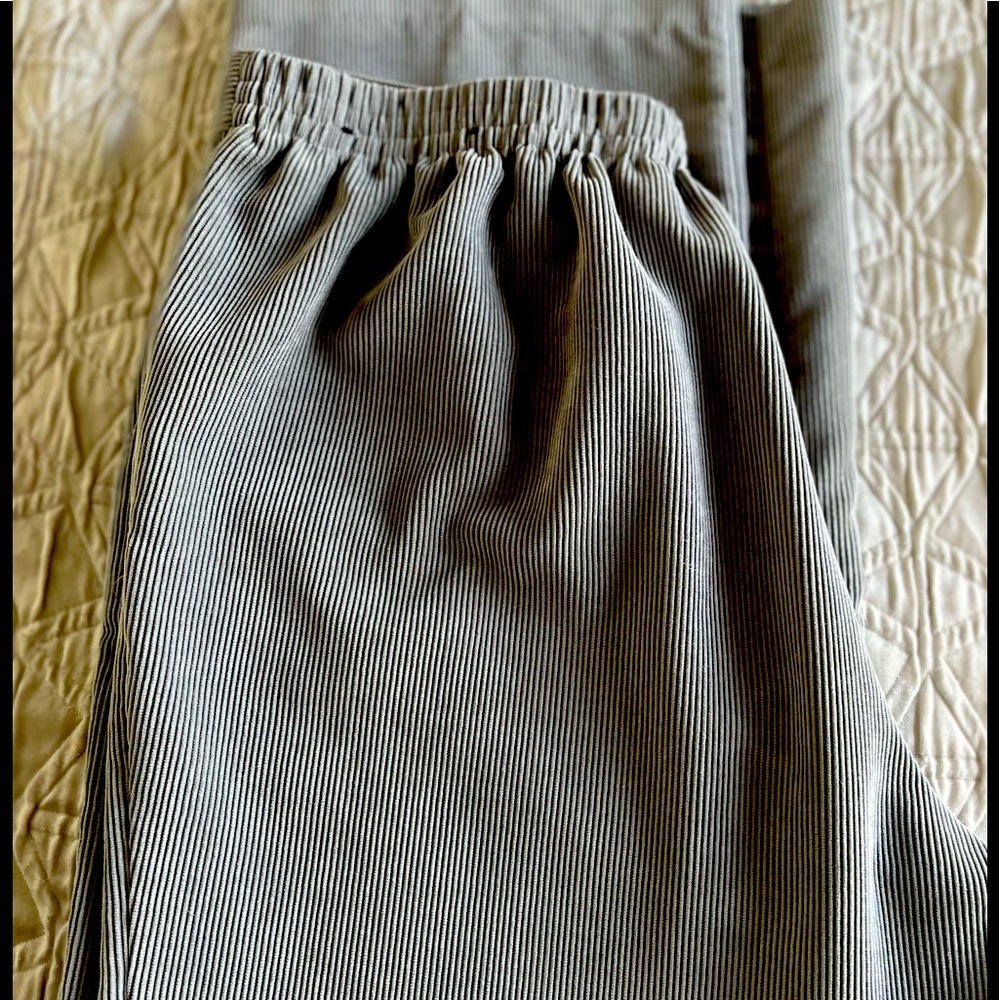 Alfred Dunner Winter Gray Courdury Pants-Stretch Size 12